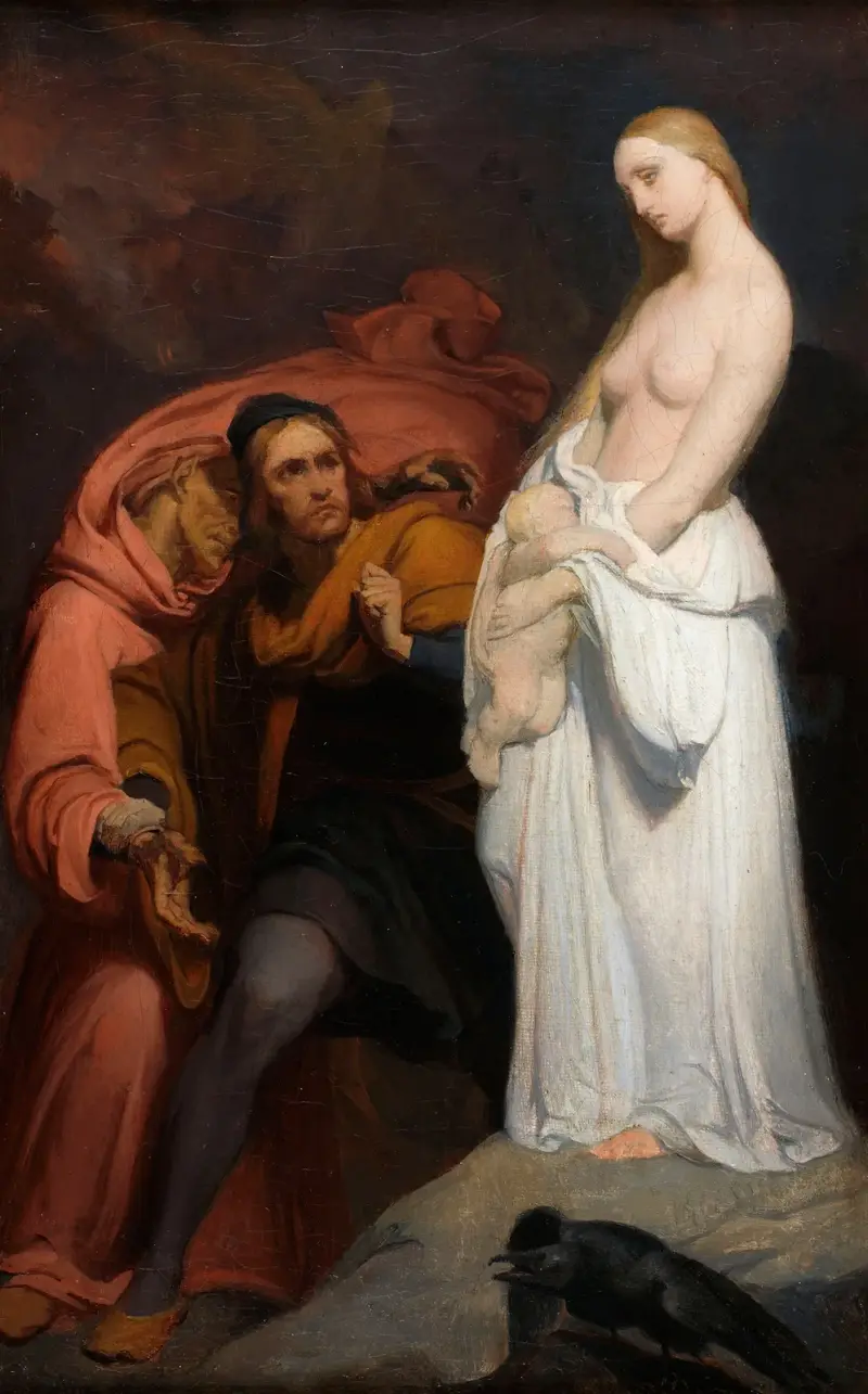 Małgorzata trzymająca swoje martwe dziecko, Ary Scheffer