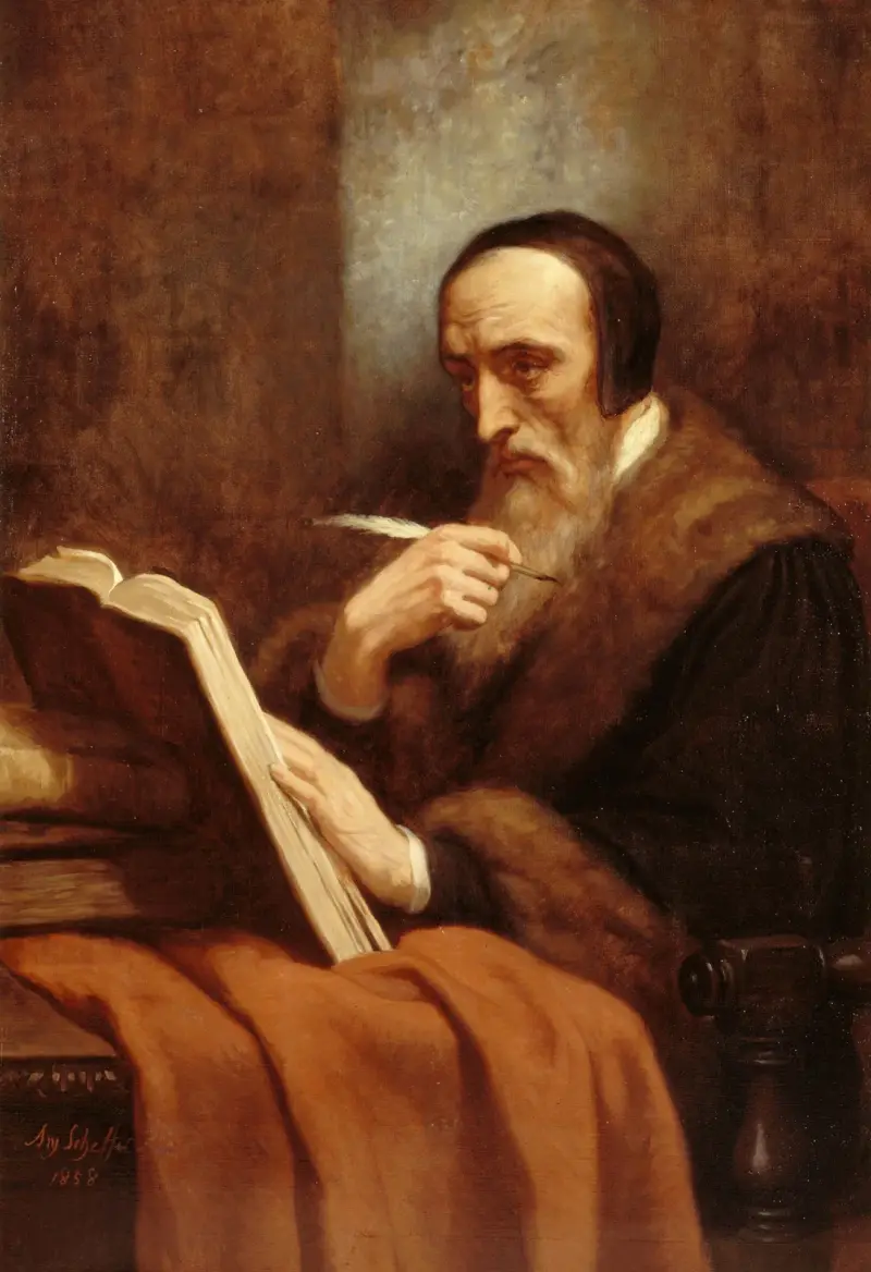 Porträt von Calvin von Ary Scheffer