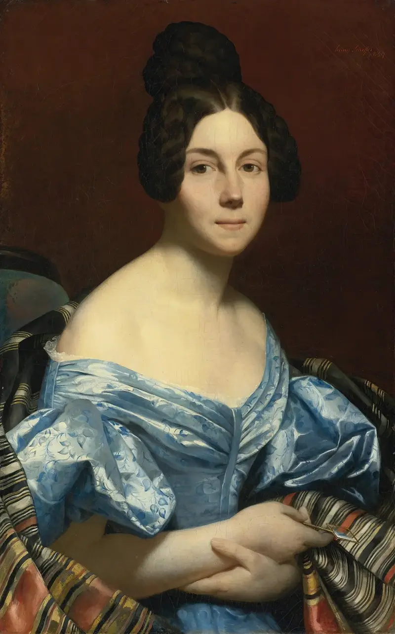 Porträtt av en dam av Ary Scheffer
