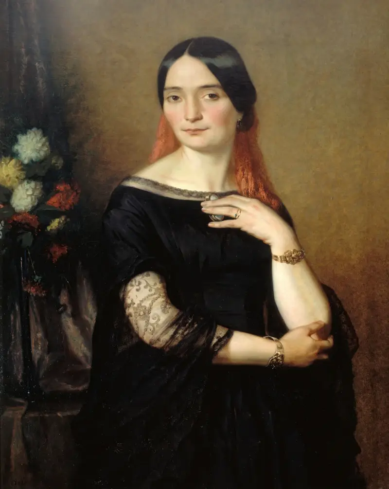 Portrait présumé de Melle Mars av Ary Scheffer