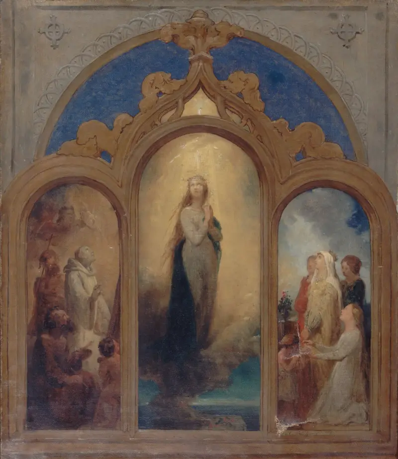 Entwurf für ein Triptychon von Ary Scheffer