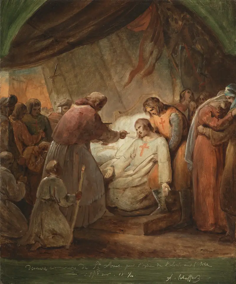 The Last Communion of Saint Louis av Ary Scheffer