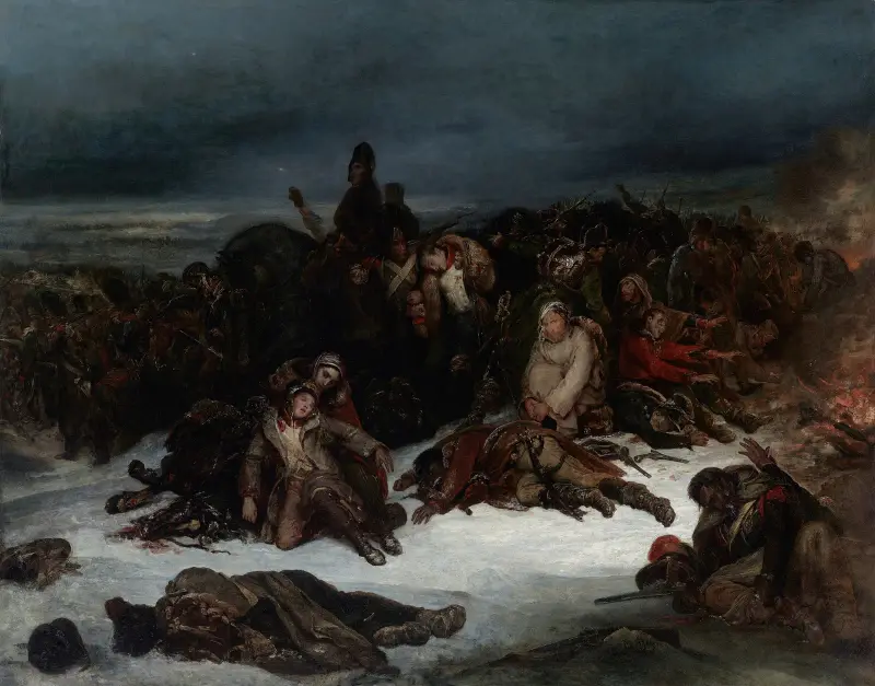 Napoleons armés reträtt från Ryssland 1812 av Ary Scheffer