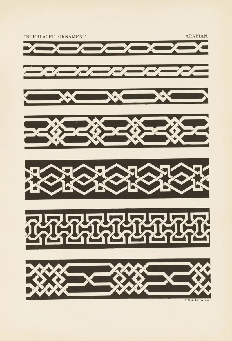 Ornament i de ledande stilarna, pl. 10 av George Ashdown Audsley