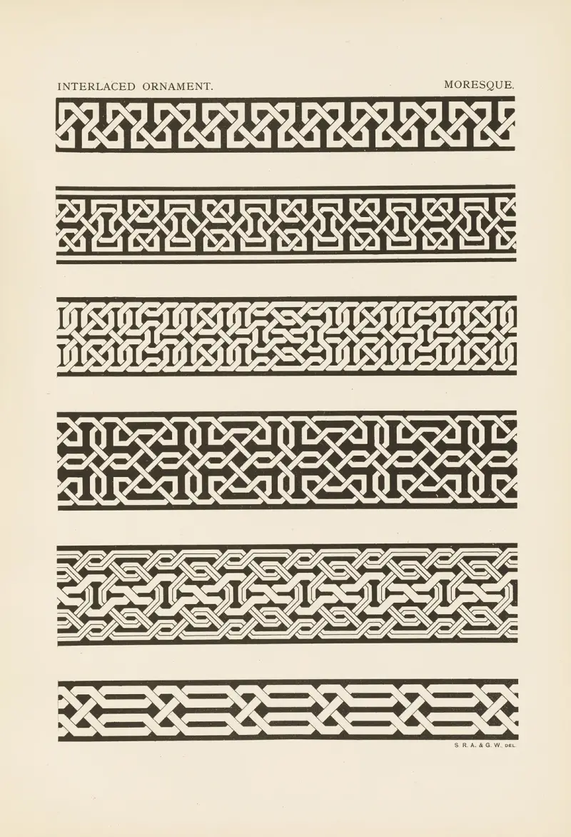Ornamentets konturer i de ledande stilarna, pl. 11 av George Ashdown Audsley