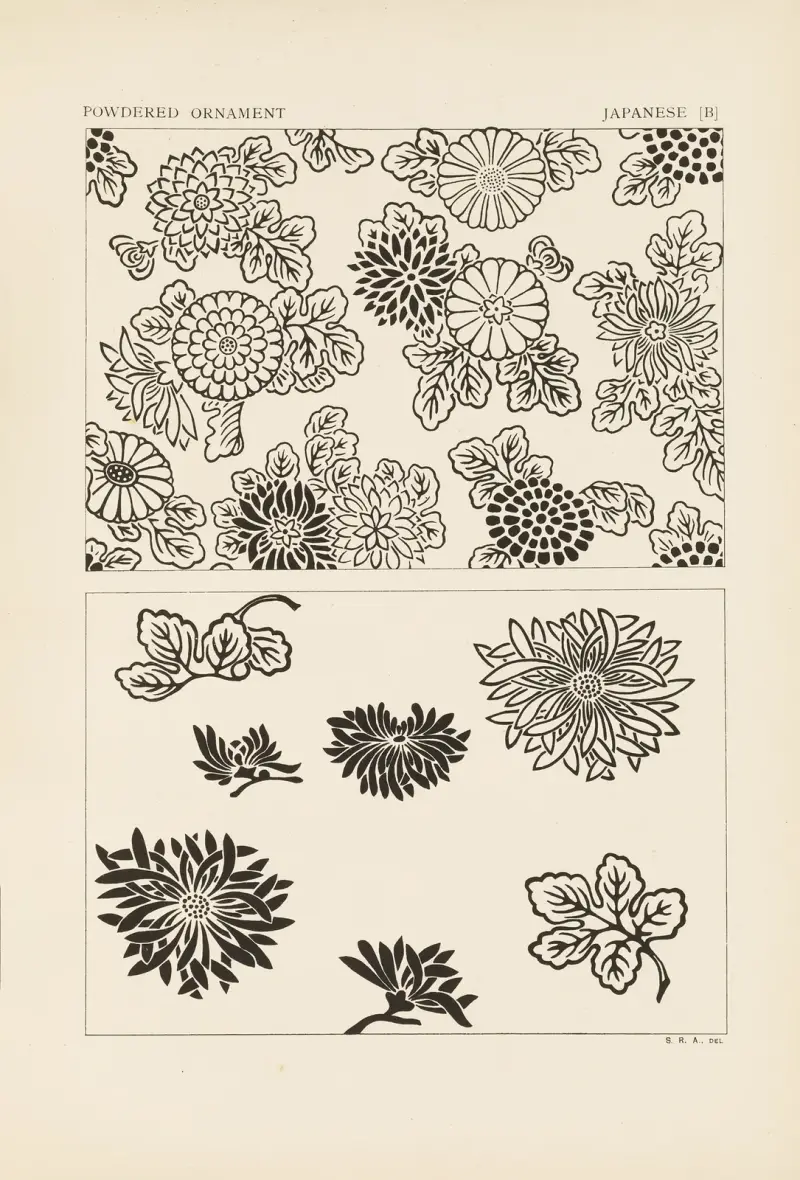 Outlines of ornament in the leading styles Pl.14 av George Ashdown Audsley