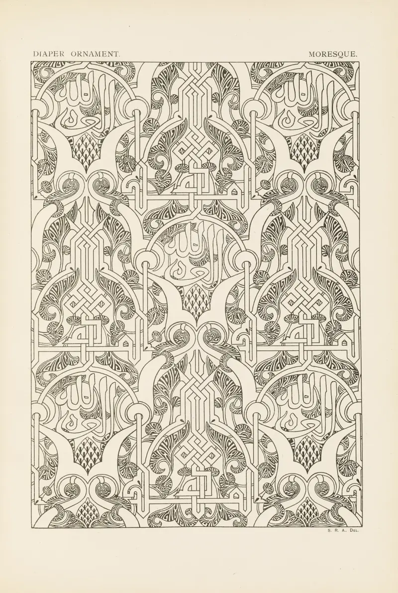 Outlines of ornament in the leading styles Pl.21 av George Ashdown Audsley