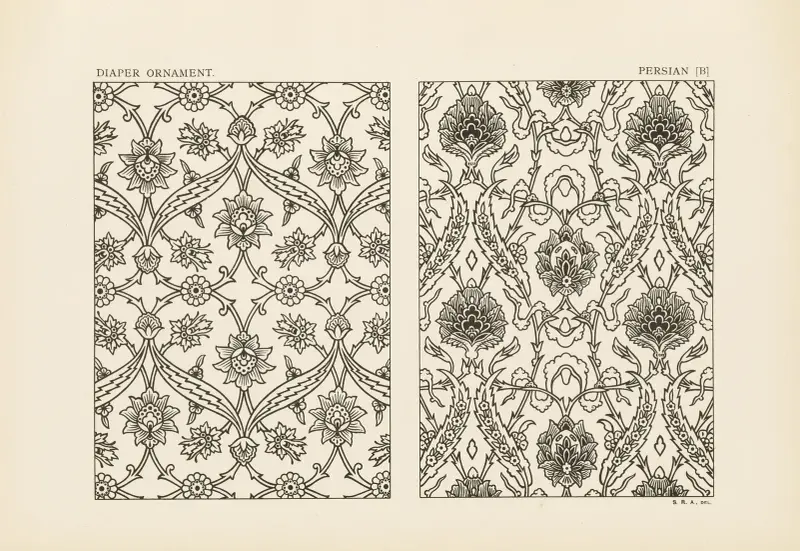 Ornament i ledande stilar, pl. 23 av George Ashdown Audsley