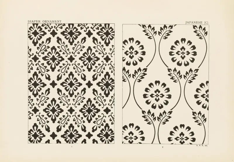 Ornamentikens konturer i ledande stilar, pl. 26 av George Ashdown Audsley