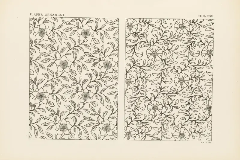 Outlines of ornament in the leading styles Pl.29 av George Ashdown Audsley