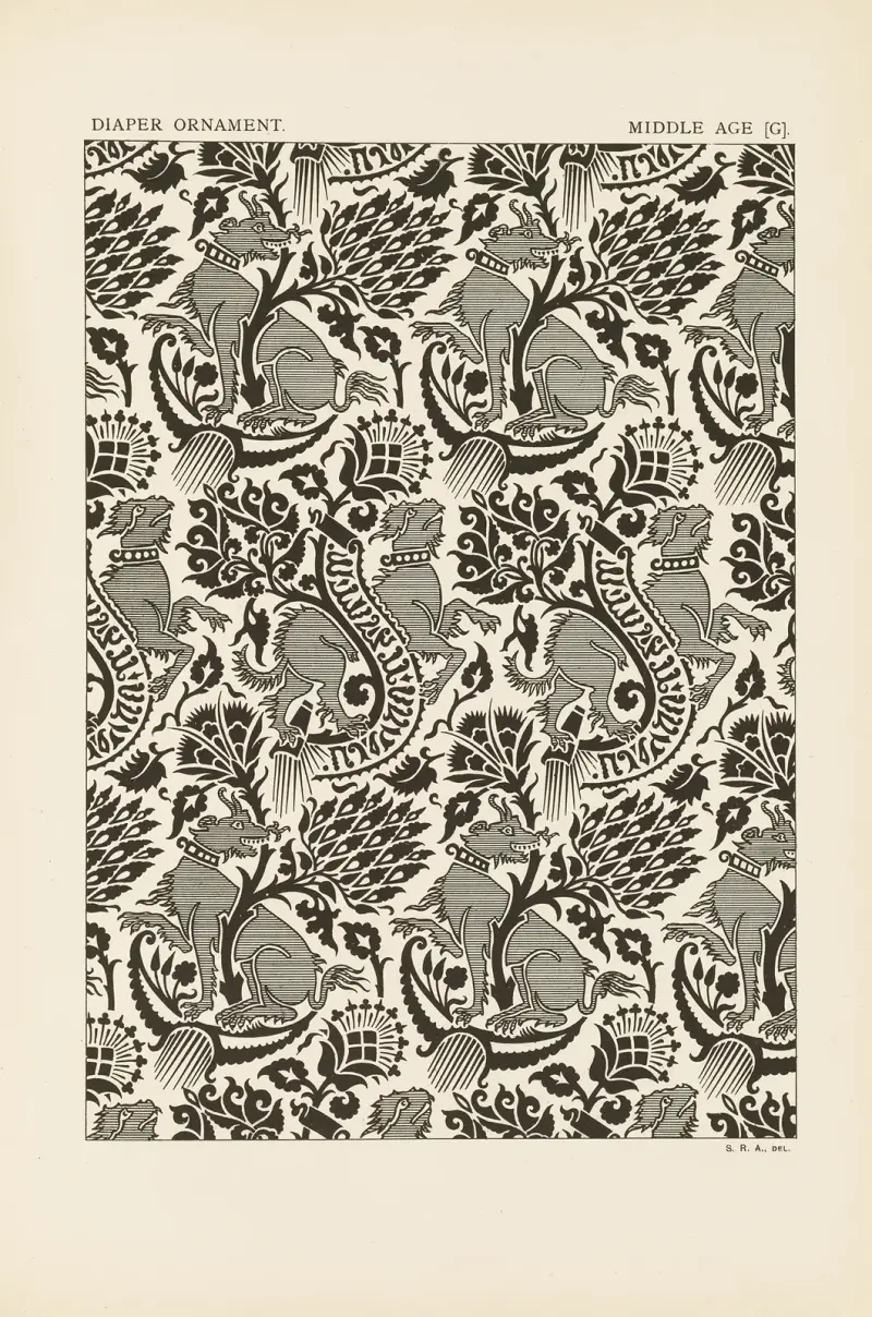 Ornamentmuster in den führenden Stilen, Taf. 39 von George Ashdown Audsley