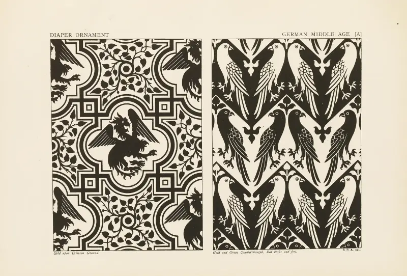 Outlines of ornament in the leading styles Pl.41 av George Ashdown Audsley