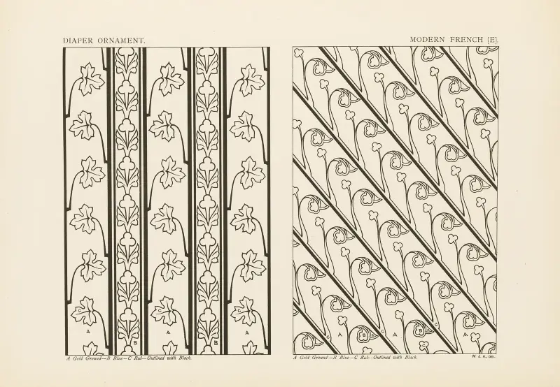 Ornamentala mönster i ledande stilar Pl.47 av George Ashdown Audsley