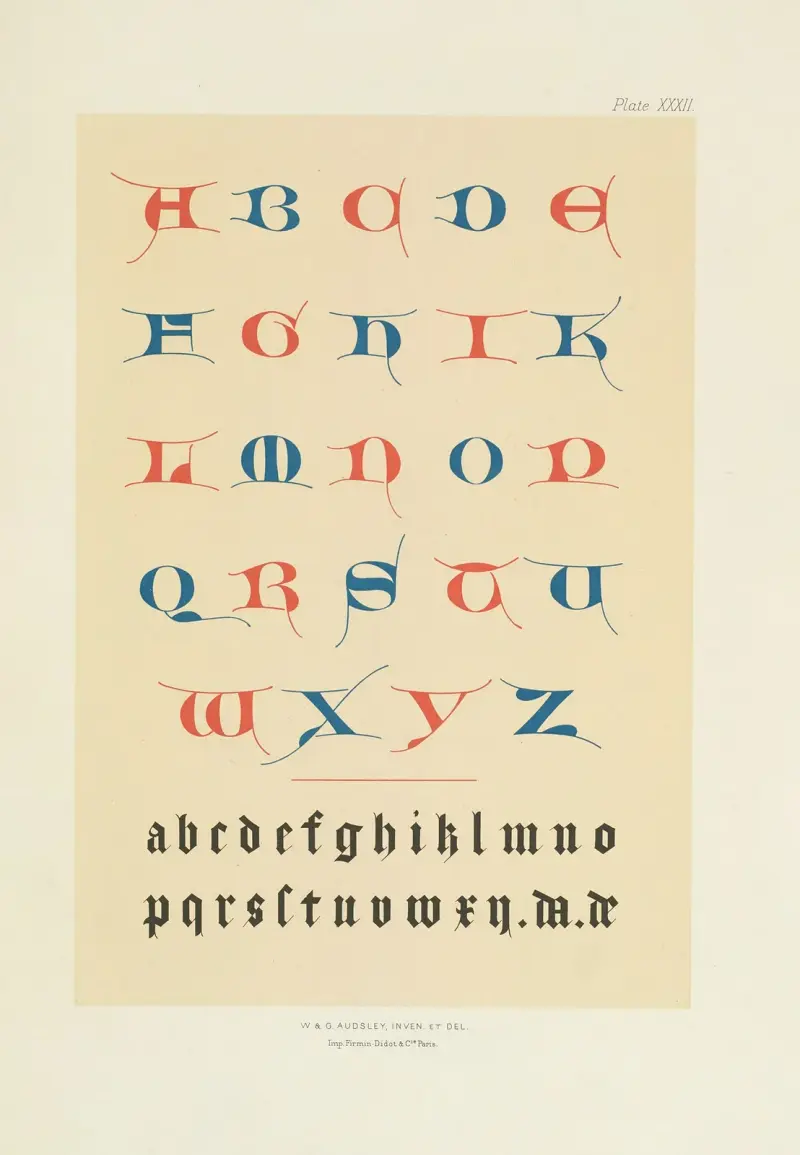 Polychromatic decoration as applied to buildings in the mediæval styles Pl.32 av George Ashdown Audsley