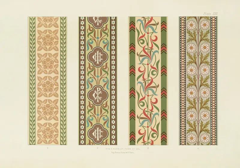 Polychromatic decoration as applied to buildings in the mediæval styles Pl.30 av George Ashdown Audsley