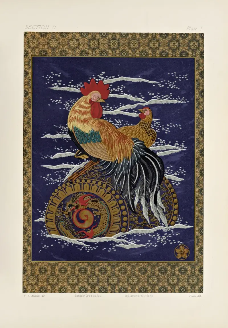 Japans ornamentala konst, pl. 23 av George Ashdown Audsley