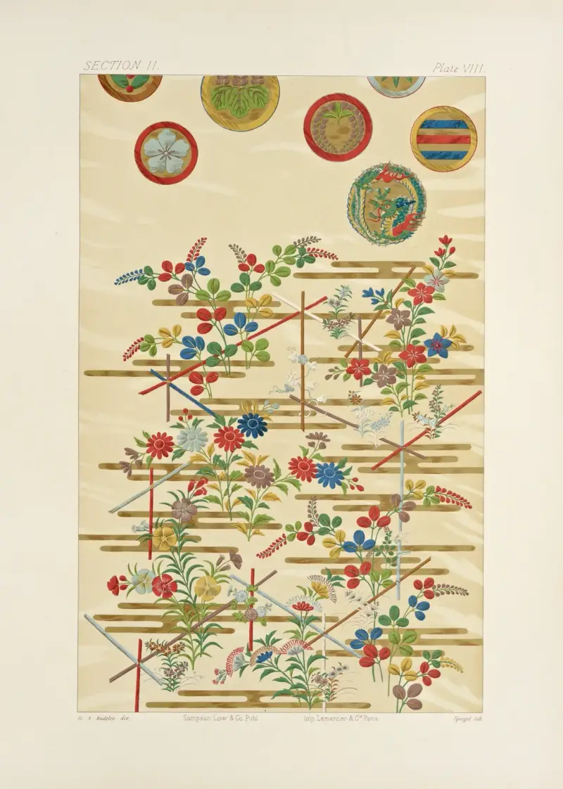 Japanska dekorativa konsthantverk, pl. 030 av George Ashdown Audsley