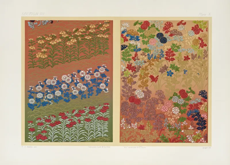 Japanska ornamentala konstplanscher, pl. 41 av George Ashdown Audsley