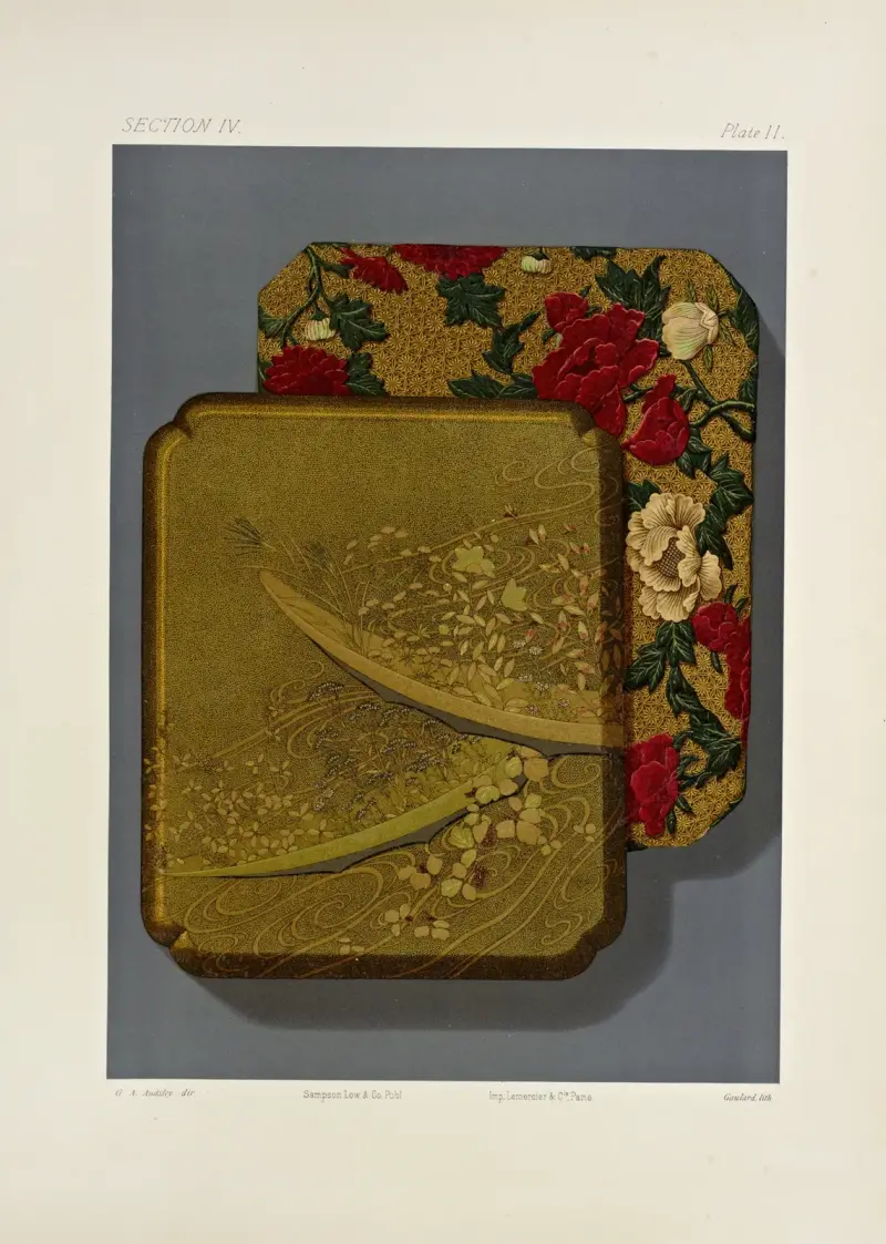 Japanska dekorationsmotiv, pl. 46 av George Ashdown Audsley