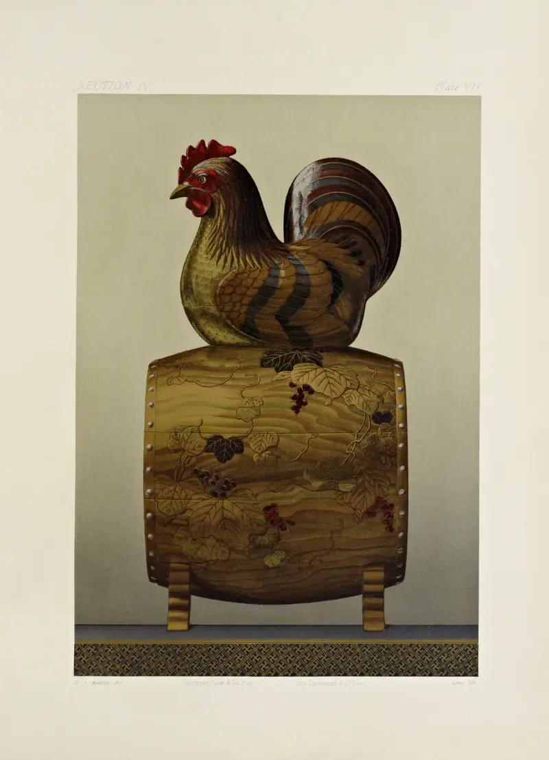 Japanska prydnadskonster, pl. 051 av George Ashdown Audsley