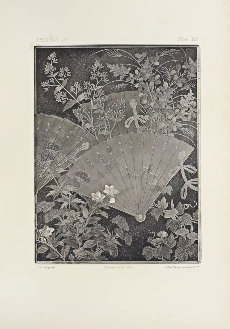 Japanska ornamentala konstformer Pl.057 av George Ashdown Audsley