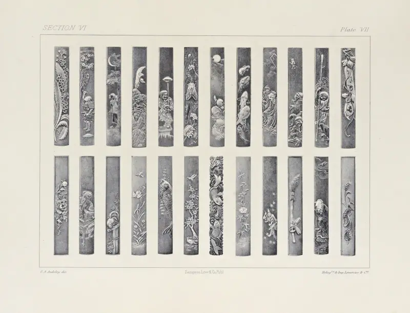 The ornamental arts of Japan Pl.073 av George Ashdown Audsley