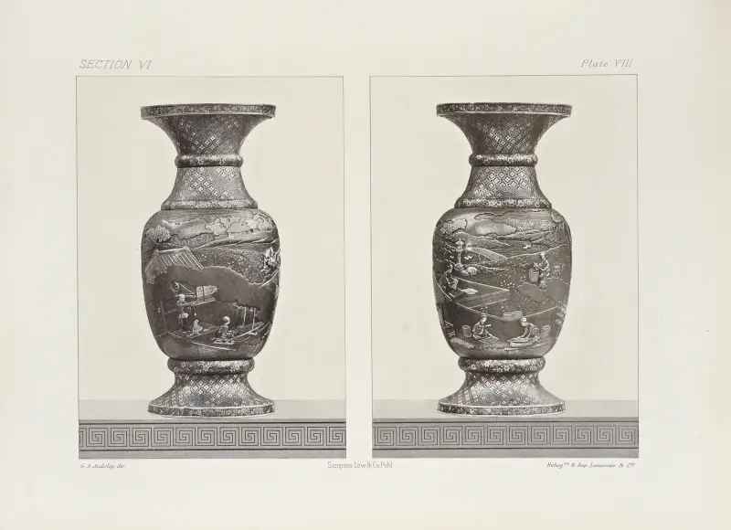Japanska ornamentala konstarter pl. 074 av George Ashdown Audsley