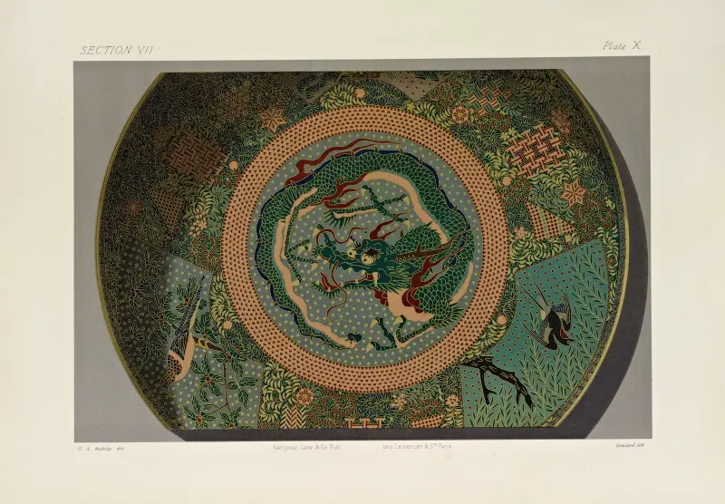 The ornamental arts of Japan Pl.093 av George Ashdown Audsley