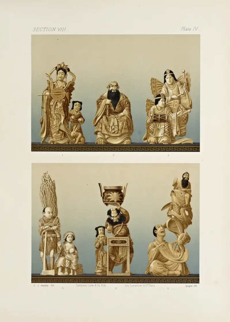 Japans ornamentala konst, pl. 100 av George Ashdown Audsley