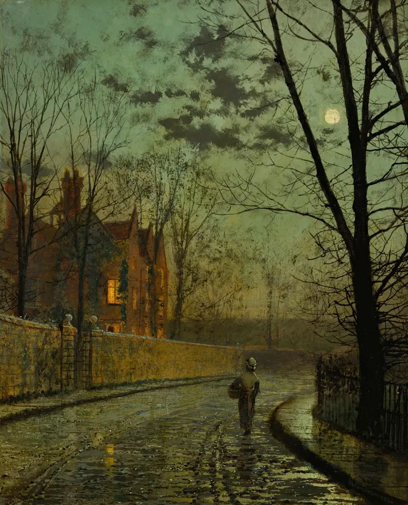 Nach dem Regenschauer von John Atkinson Grimshaw