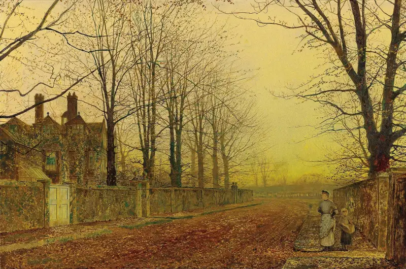 Höstglans av John Atkinson Grimshaw