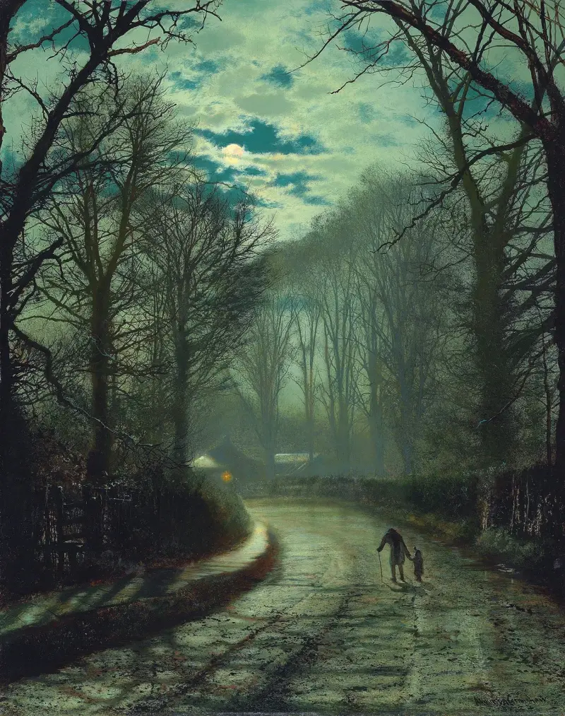 På väg hem av John Atkinson Grimshaw