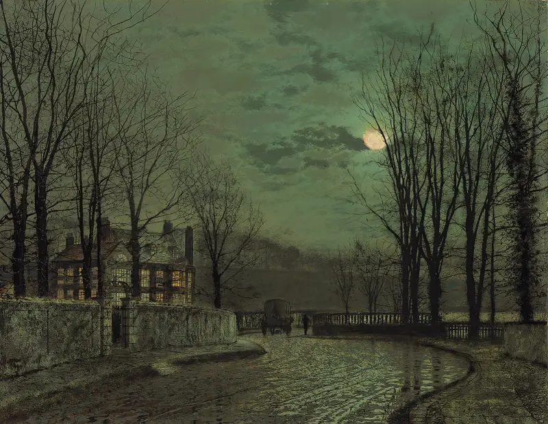 Novembermondlicht von John Atkinson Grimshaw