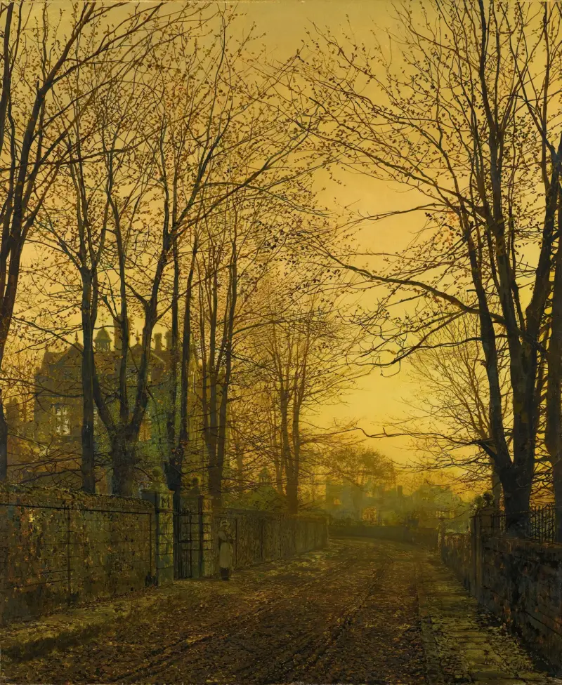 Říjnový dosvit, John Atkinson Grimshaw