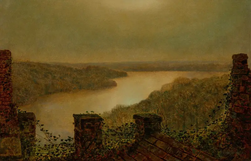 Roundhay Lake av John Atkinson Grimshaw