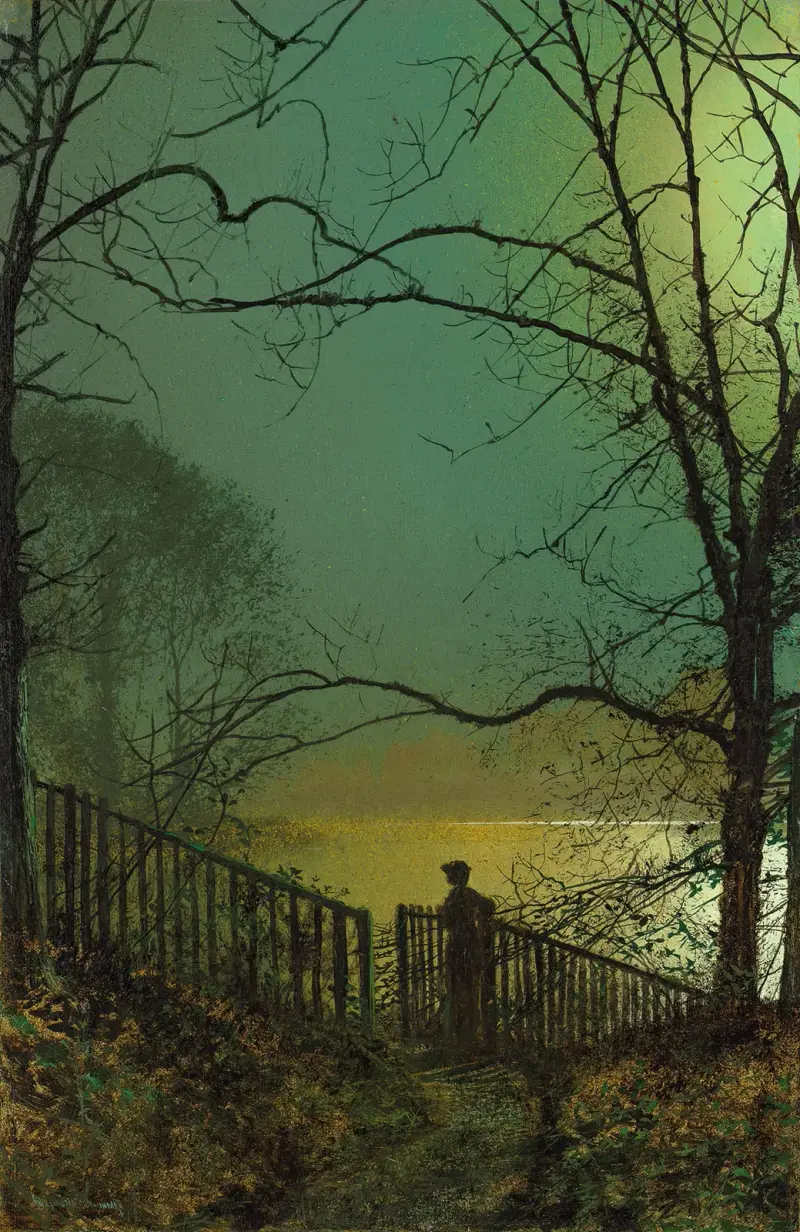 Roundhay Park Lake av John Atkinson Grimshaw