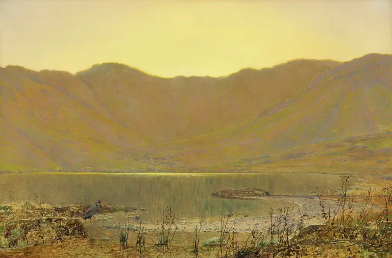 Sun-dip, the home of the heron av John Atkinson Grimshaw