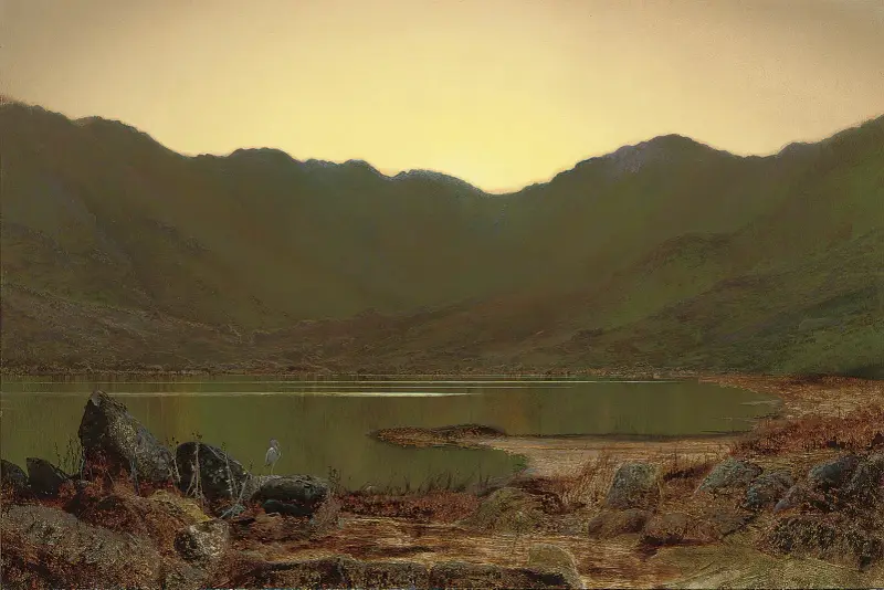 The haunt of the heron av John Atkinson Grimshaw