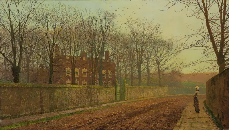 Kråkboet av John Atkinson Grimshaw