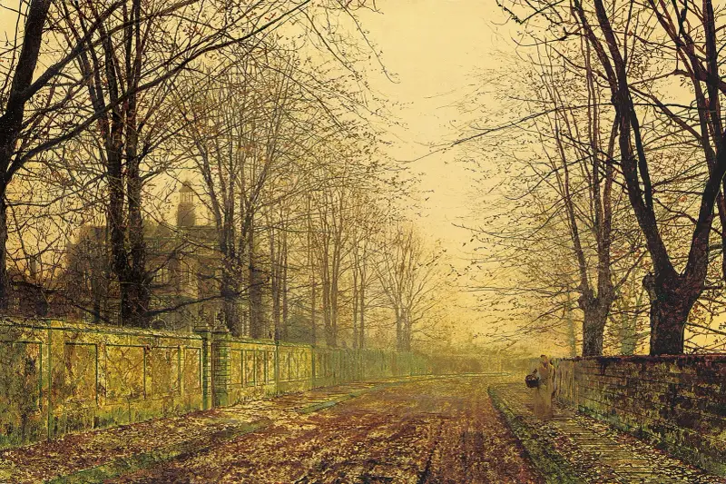 The Sere and Yellow Leaf av John Atkinson Grimshaw