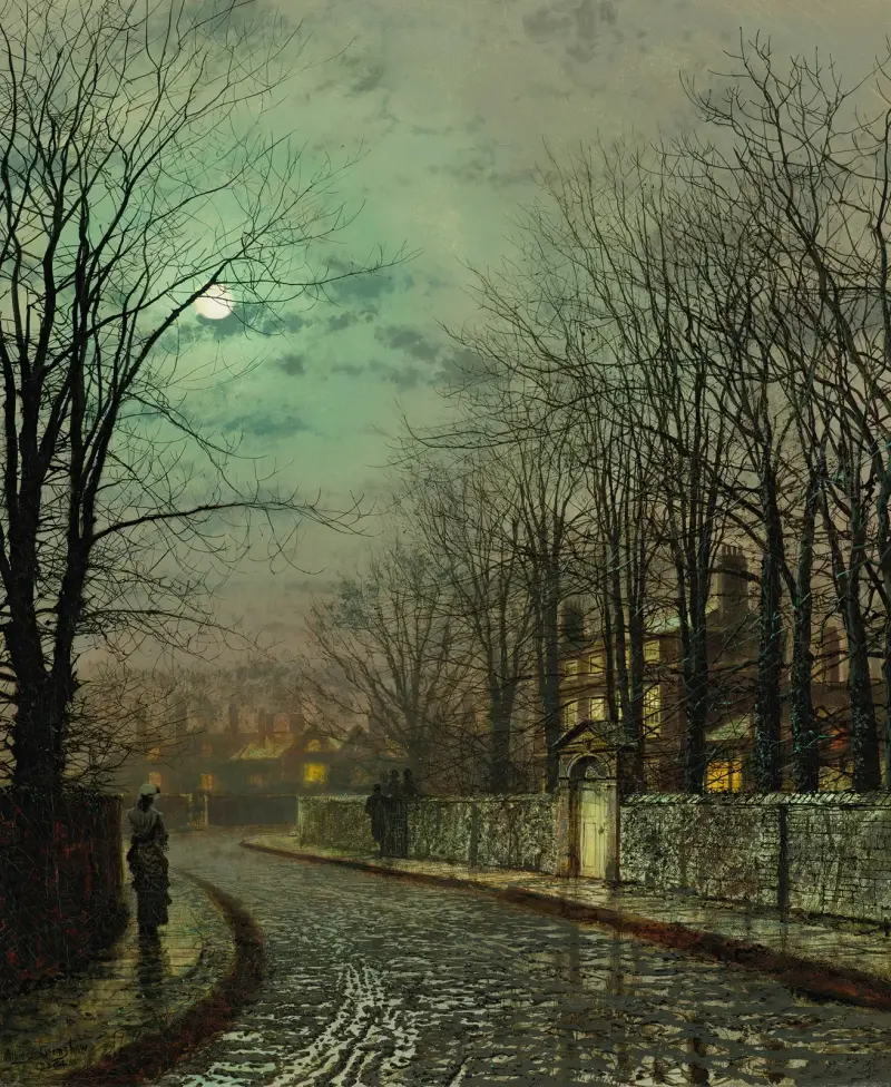 Mötet, John Atkinson Grimshaw