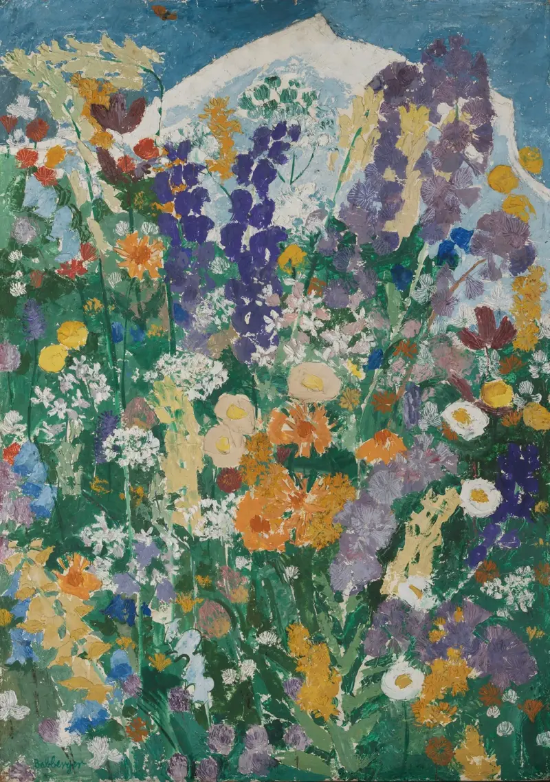 Blumen am Berg von August Babberger