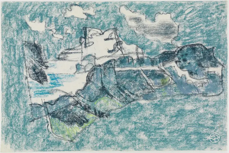 Das Scheerhorn im Schnee und der Griesstock av August Babberger