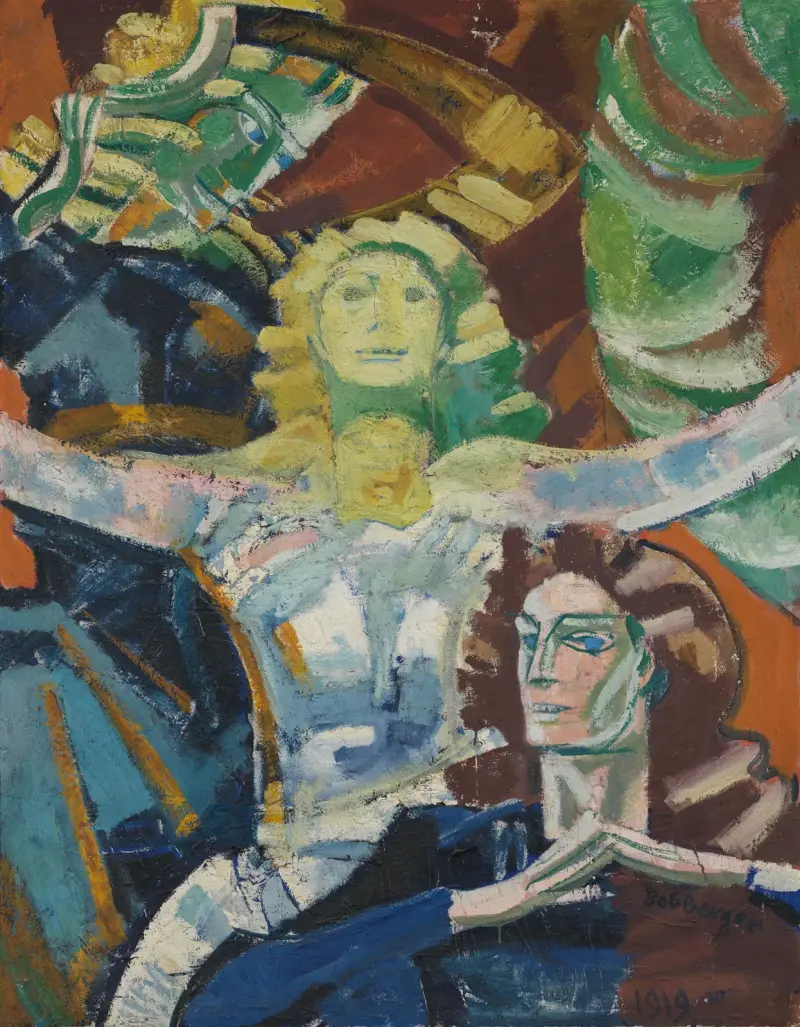 Drei Frauen, Studie av August Babberger