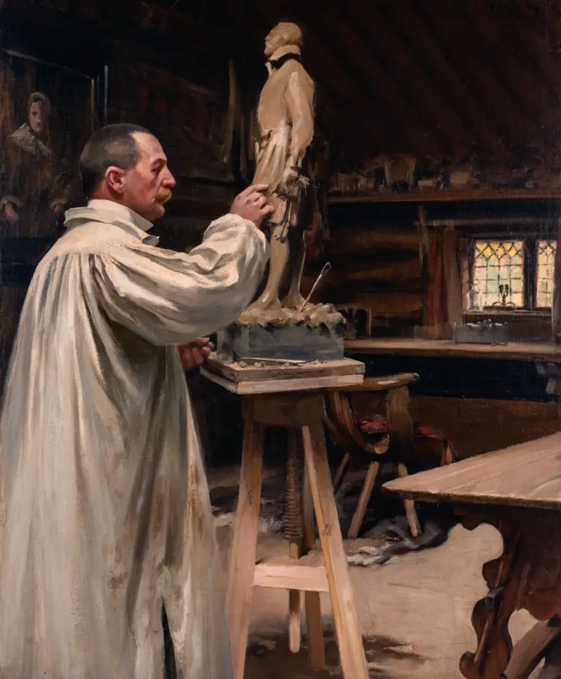 Anders Zorn in his Studio av August Hagborg