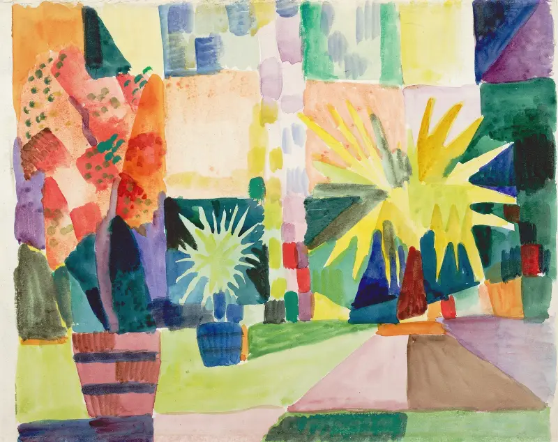 Arden u Thunského jezera, August Macke