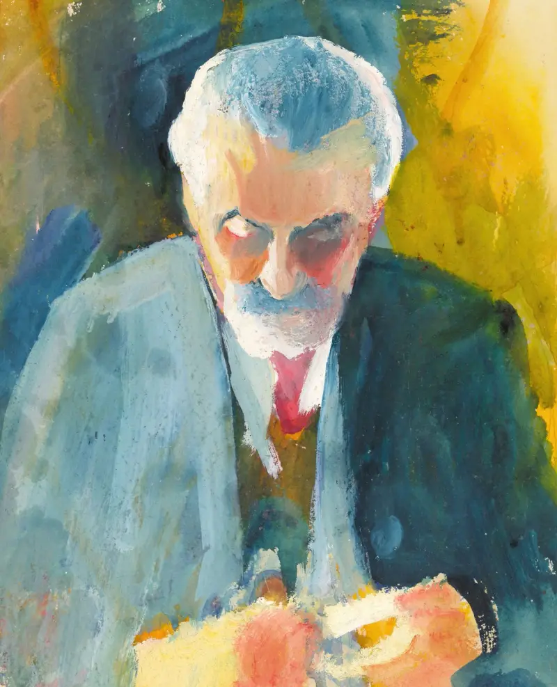 Portrétní studie Bernharda Koehlera, August Macke