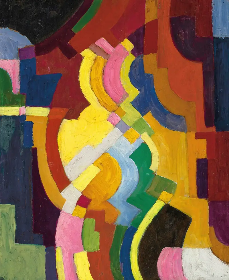 Barevné formy III, August Macke