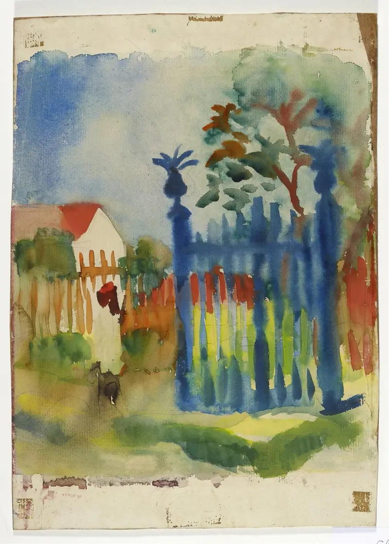 Zahradní branka, August Macke