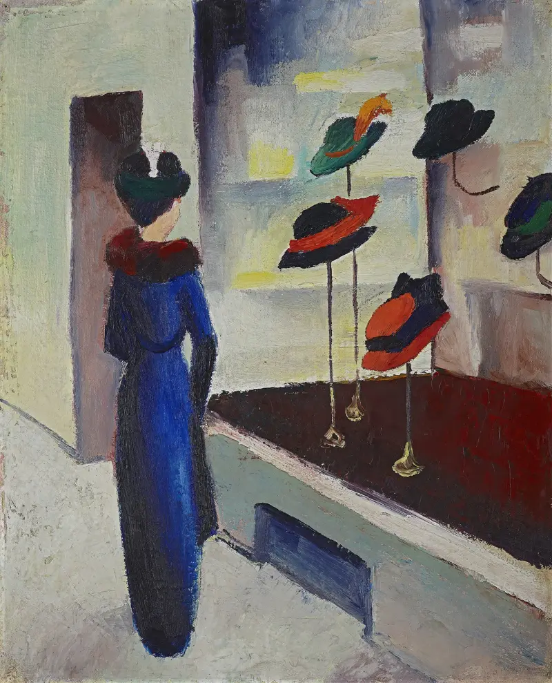 Kloboukový obchod, August Macke